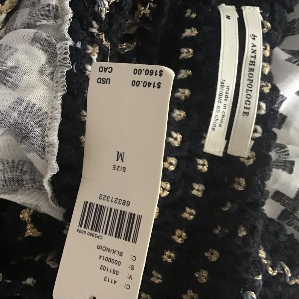 NWT By Anthropologie Freida Layered Sweater Tank top size M - Picture 9 of 13